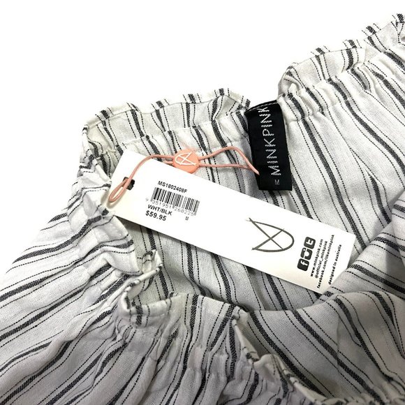 NEW Minkpink Stripes Bikini Swim Cover Size Medium 12 Beach Holiday Skirt BNWT - Picture 4 of 4